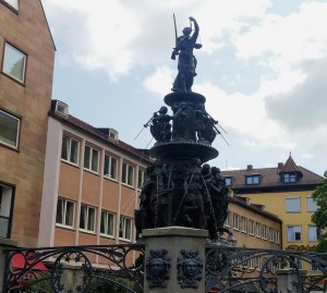 the Fountain of the Virtues in Nuremberg