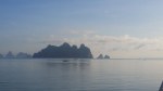 limestone formation shaped like sleeping man, Phang Nga Bay