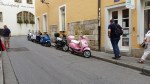 Some roads were closed to cars and only allowed scooters.