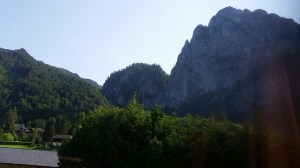 sheer rock faces