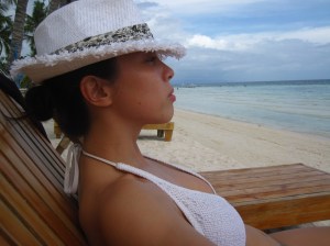 Trippin' to Bohol: sunbathing