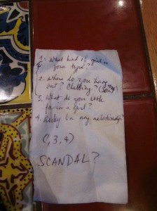 Speed Date with the Volcanoes: Cheat Sheet