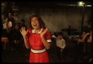 New Year costume hijinks. I was little orphan Annie! Spot Harry Potter and Peter Parker.