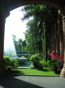 Malaysia: Marriott Putrajaya outer court and fountain