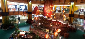 Gong Xi Fa Cai! A Chinese junk ship on display at Sunway Pyramid ;)